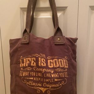 Life is Good tote